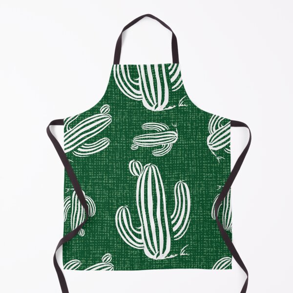 Item preview, Green cactus with canvas background repeat pattern designed and sold by jamiesoondesign.