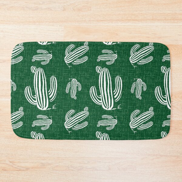 Item preview, Green cactus with canvas background repeat pattern designed and sold by jamiesoondesign.
