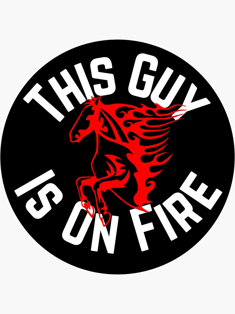 "This Guy Is On Fire, Success, Hot, Guy" Sticker for Sale by