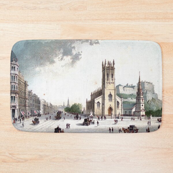 Item preview, Vintage Illustration of Princes Street, Edinburgh - West End designed and sold by yourscotland.