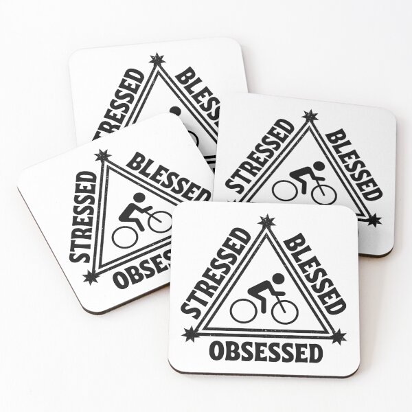Item preview, Cycling: Stressed. Blessed. Obsessed. designed and sold by TheGreenGoat.