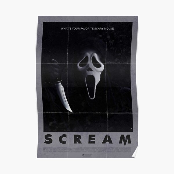 "Scream" Vintage Poster 2 Poster