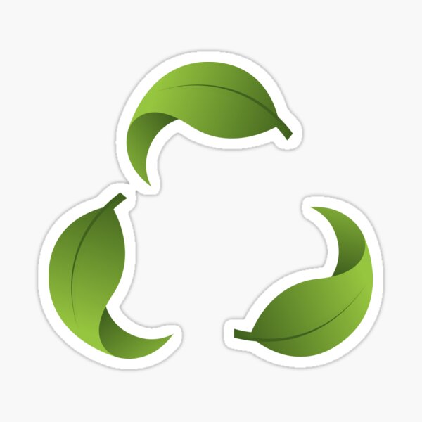 "Reused Symbol Recycling Images Paper Recycle" Sticker for Sale by