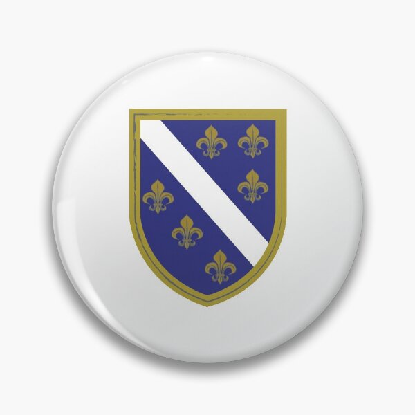 Item preview, BiH Bosnia-Herzegovina Crest Grb Bosanski Ljiljan Zlatni Ljiljan VECTOR designed and sold by Velered Designs ⚜️.