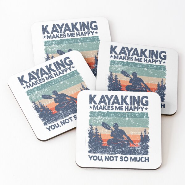 Item preview, Kayaking Makes Me Happy Kayak Lover Funny Gift Dad designed and sold by Stronzi.
