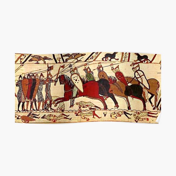 Bayeux Tapestry. Battle of Hastings. 1066. Poster