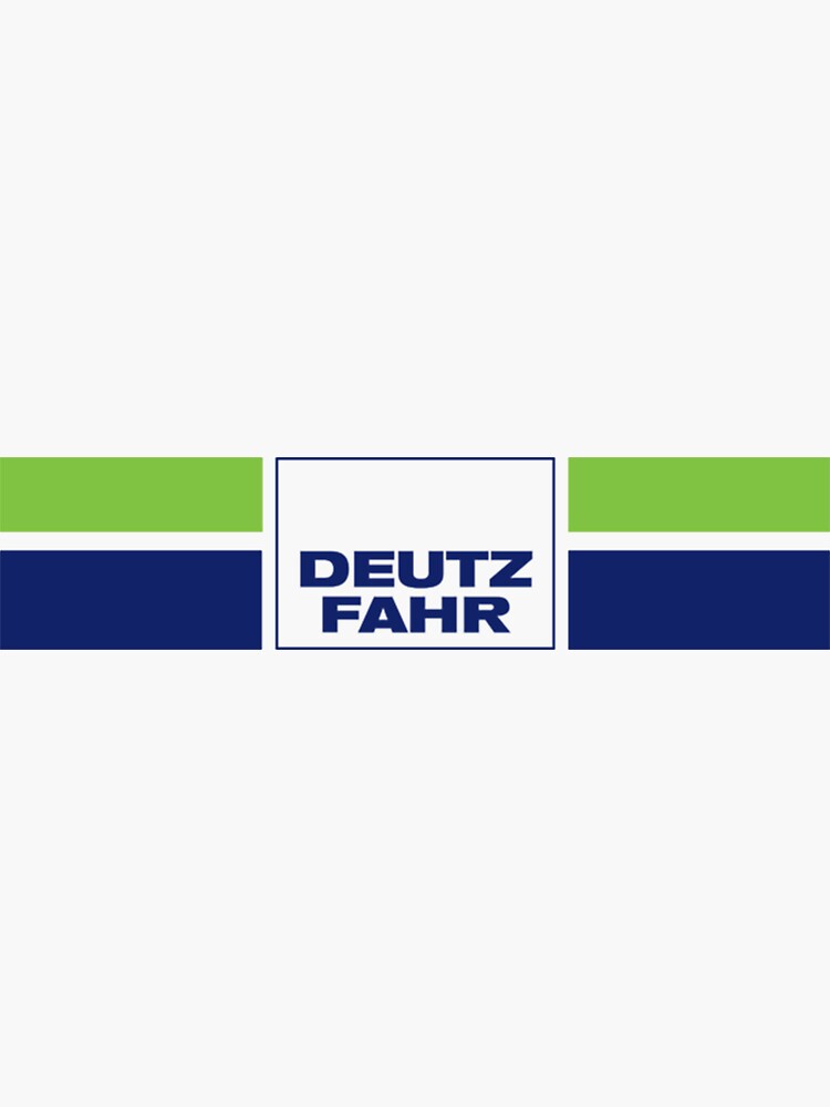 Tractor Multiple Sizes & Colours Deutz Fahr with Badge Middle Sticker Decal 