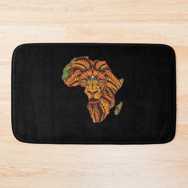 Item preview, Africa Map Lion Painting African American Safari designed and sold by DoSt-997.