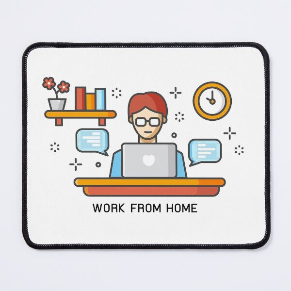 Item preview, Work From Home, WFH | Flat-line Style designed and sold by I'm  Redz.