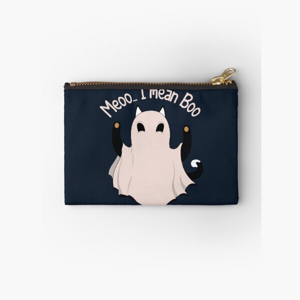 Item preview, Cat And Ghost And Moon | Meooo... I Mean Boo Funny Halloween designed and sold by YAHIA-14.