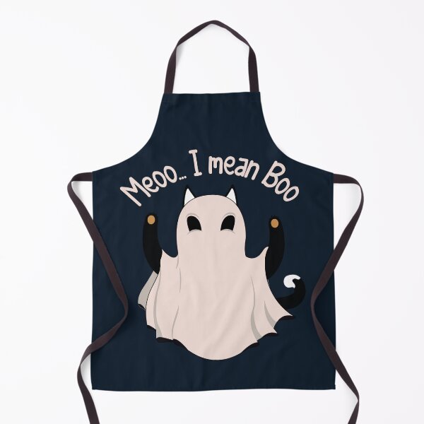 Item preview, Cat And Ghost And Moon | Meooo... I Mean Boo Funny Halloween designed and sold by YAHIA-14.