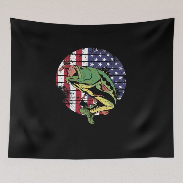 Item preview, Patriotic Fishing American Flag USA Fisherman Fish designed and sold by DoSt-997.