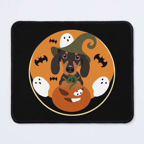 Item preview, Halloween Dachshund Sausage Dog Witch designed and sold by Lulupainting.