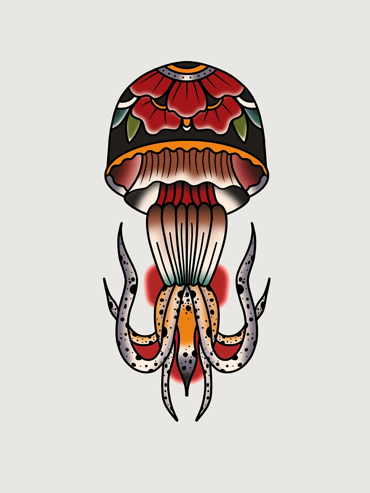 Thumbnail 6 of 6, Premium Oversized Sweatshirt, Neotraditional squid designed and sold by RMSdesigns.