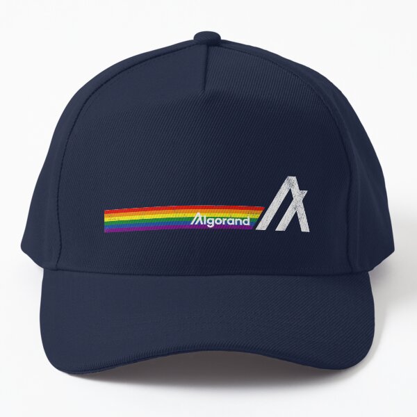 Algorand Rainbow Vintage Design ALGO Coin Baseball Cap