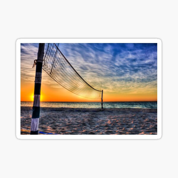 Sticker Beach volleyball net. 
