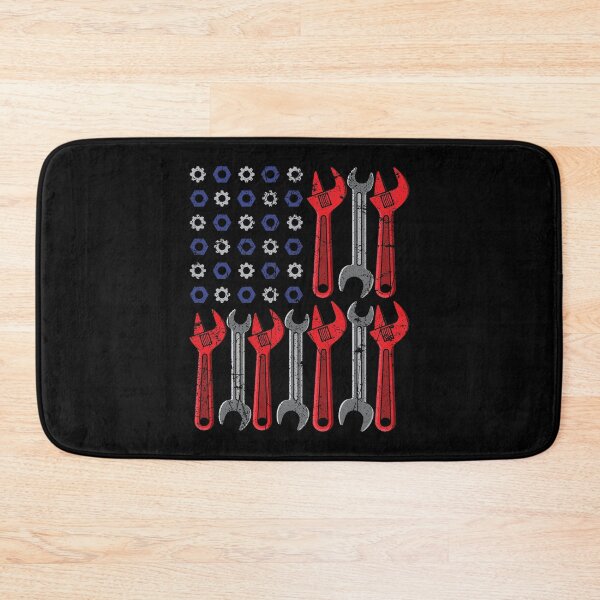 Item preview, USA Flag Mechanic Spanner Screw Nut Car Repair designed and sold by DoSt-997.
