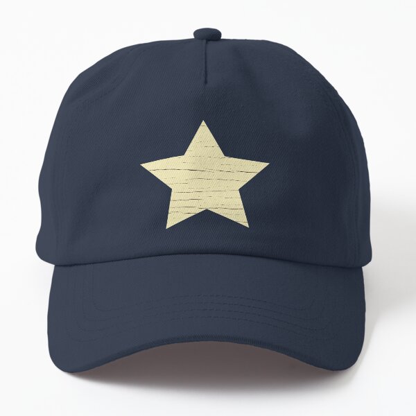 Beige Retro Star Print Dad Hat