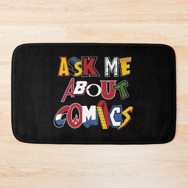 Item preview, Ask Me About Comics - Vintage comic book logos - funny quote designed and sold by Nemons.