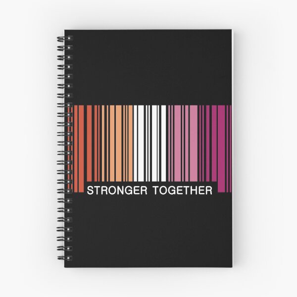 Item preview, Stronger Together Lesbian Barcode Graphic designed and sold by iscaStudioArt.