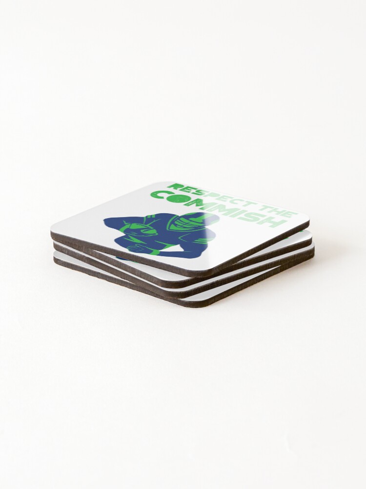 Thumbnail 4 of 5, Coasters (Set of 4), Respect The Commish designed and sold by Rohit-07.