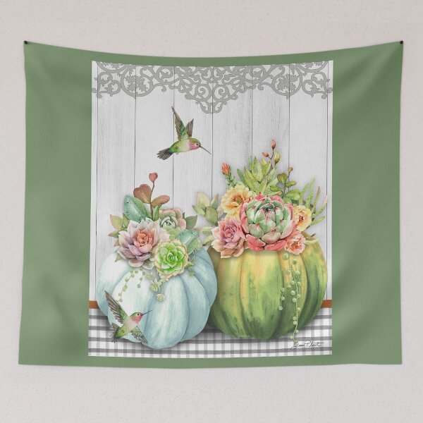 Item preview, Pumpkins With Succulents A2 designed and sold by Jean Plout.