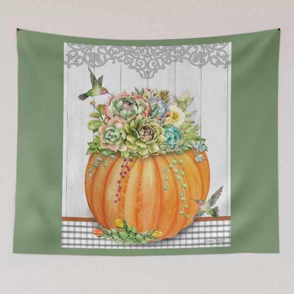 Item preview, Pumpkins With Succulents C designed and sold by Jean Plout.