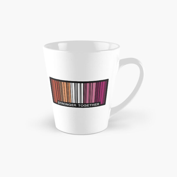 Item preview, Stronger Together Lesbian Barcode Graphic designed and sold by iscaStudioArt.
