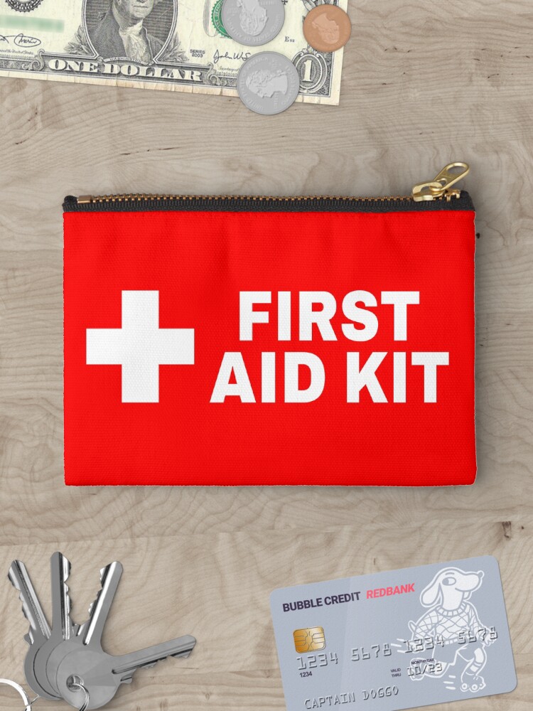 Thumbnail 3 of 4, Zipper Pouch, Red First Aid Kit designed and sold by Doacts.
