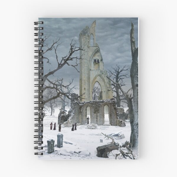 Item preview, Homage to Caspar David Friedrich - monastery cemetery under snow designed and sold by lupographics.