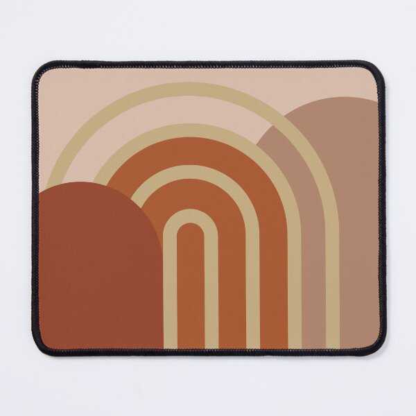 Item preview, BOHO CHIC/MID-CENTURY MODERN : Warm Arches: Red/Terracotta/Cream designed and sold by ZAHARA-.