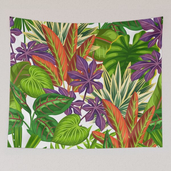 Item preview, tropical leaves seamless pattern designed and sold by Gurshnet68.