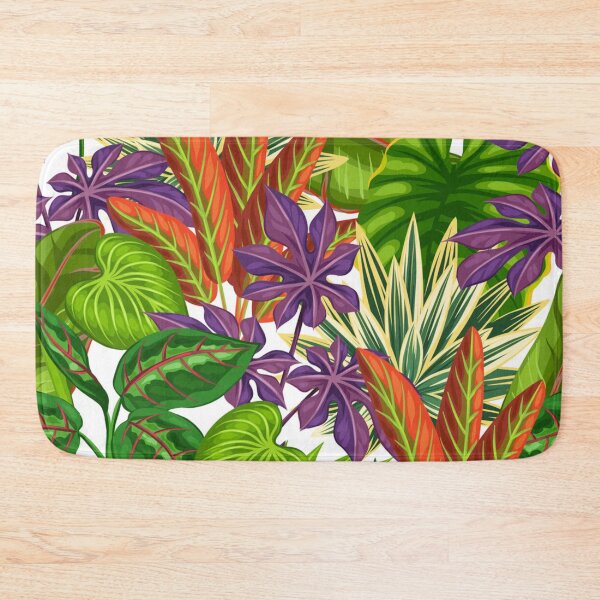 Item preview, tropical leaves seamless pattern designed and sold by Gurshnet68.