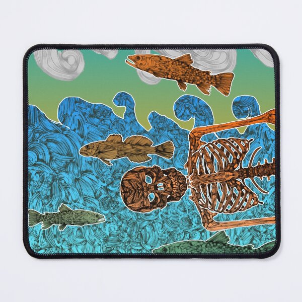 Item preview, Vacations of a Skeleton whit his friends...the fish designed and sold by fakeface.