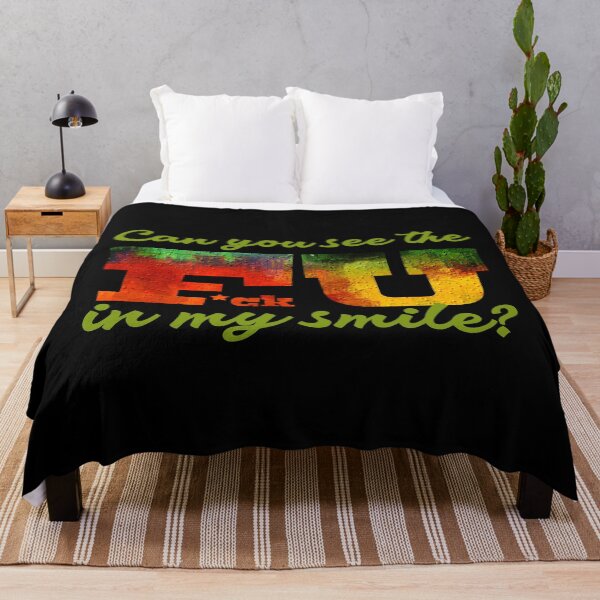 Item preview, CAN YOU SEE THE F*CK U IN MY SMILE? print for t shirt, sweatshirt, hoodie, kids clothes, pillow, apron, mug, bag, backpack, phone case, clock... designed and sold by Banesse.