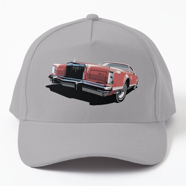 1970s Lincoln Continental in red Baseball Cap