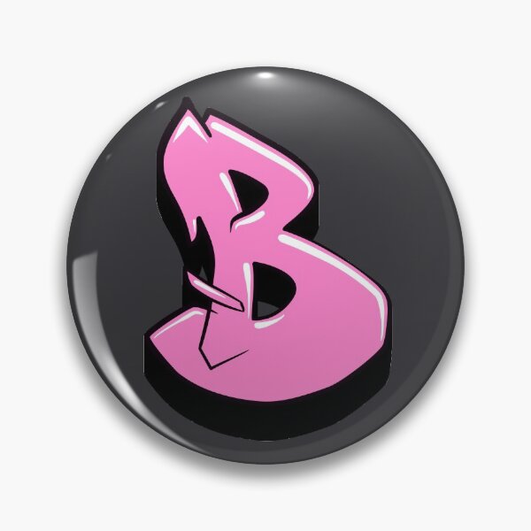 Item preview, Graffiti Letter B (Pink) designed and sold by NameGraffiti.