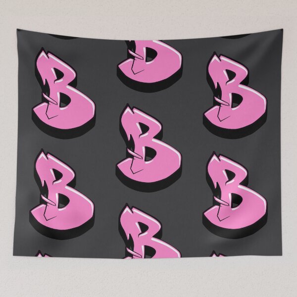 Item preview, Graffiti Letter B (Pink) designed and sold by NameGraffiti.