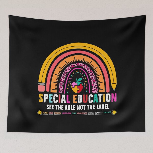 Item preview, special Education, see the able not the label, leopard rainbow designed and sold by PRINTED ..