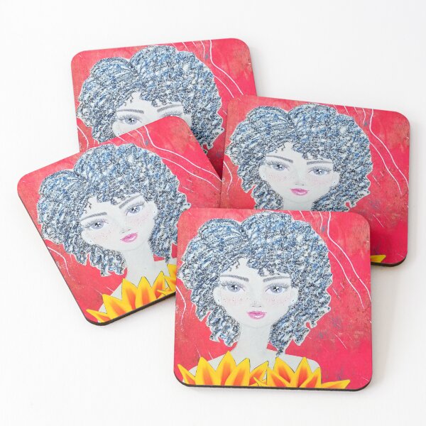 Aperçu de l'œuvre « "J'aimerais pouvoir porter des fleurs, mais cette chemise fera l'affaire" - beau portrait de femme mignonne » par CoolCleverCute créée et vendue par CoolCleverCute.