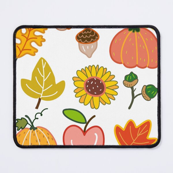 Item preview, Fall season leaf and  flower and elements autumn set cute hand drawn cartoon vector designed and sold by Ahappycraft.