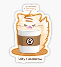 Purrista Pawfee: Salty Caramel Kitty Coffee Sticker