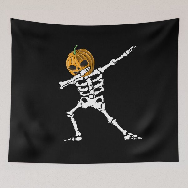 Item preview, Halloween Boys Kids Dabbing Skeleton Scary Pumpkin Costume design  designed and sold by BAYIDESIGNER.