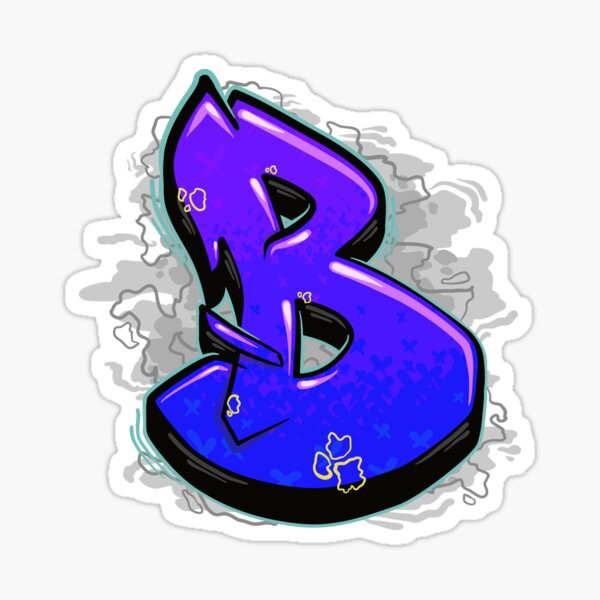 Graffiti Letter B Alt Sticker For Sale By Namegraffiti Redbubble 1794