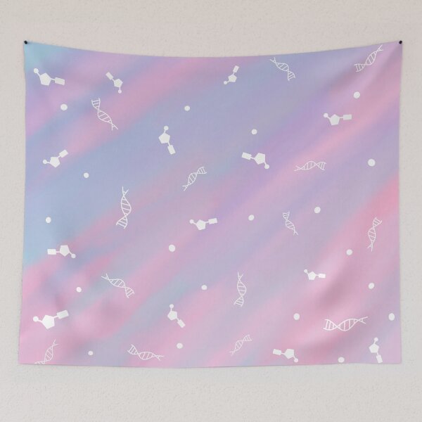 Item preview, The DNA Galaxy - Pastel Blue and Pink designed and sold by AxetylCo.