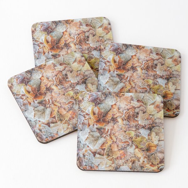 Item preview, Frozen yellow and orange colorful Autumn leaves  designed and sold by Alelmisira.