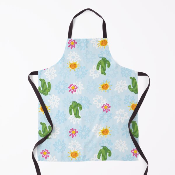 Item preview, Colorful spaced out cactus and flowers repeat pattern designed and sold by jamiesoondesign.