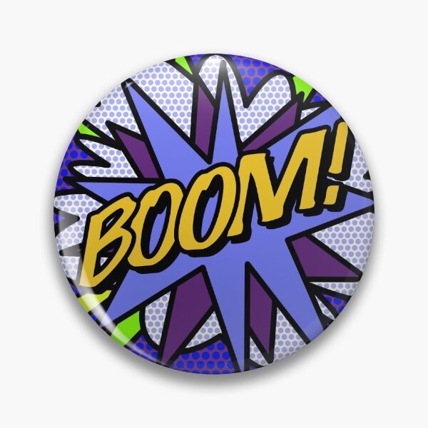 Item preview, BOOM Comic Book Purple Pop Art Modern Fun Retro Cool designed and sold by theimagezone.
