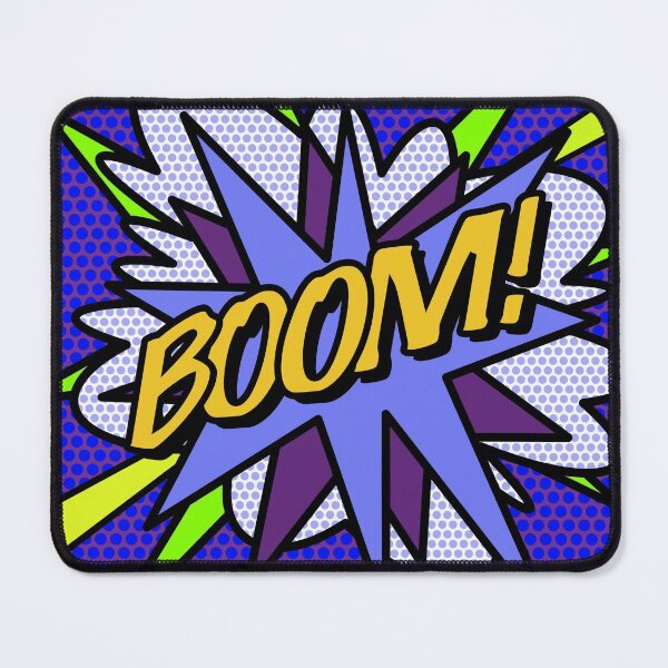 Item preview, BOOM Comic Book Purple Pop Art Modern Fun Retro Cool designed and sold by theimagezone.