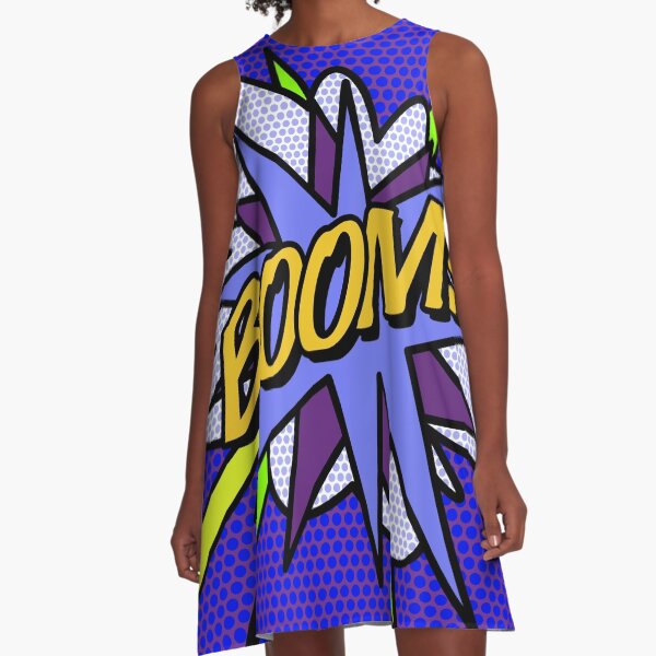 Item preview, BOOM Comic Book Purple Pop Art Modern Fun Retro Cool designed and sold by theimagezone.